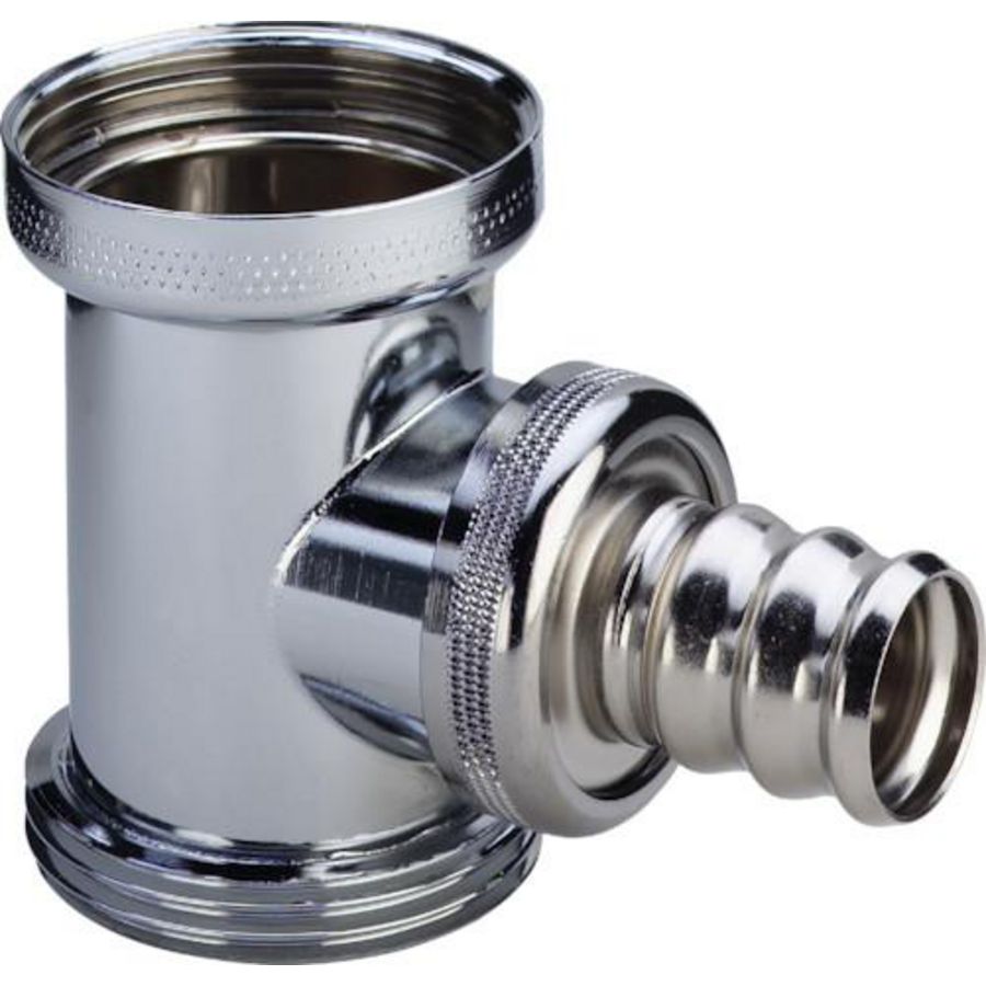 Tussenstuk 1 1/4 messing/verchroomd VVE=10