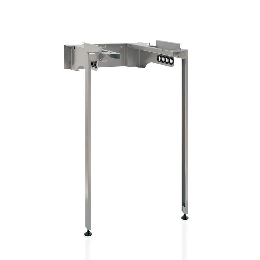 Muurframe staand EXT WPV 3G, met extra leidingruimte achter voorraadvat incl. steunpoten