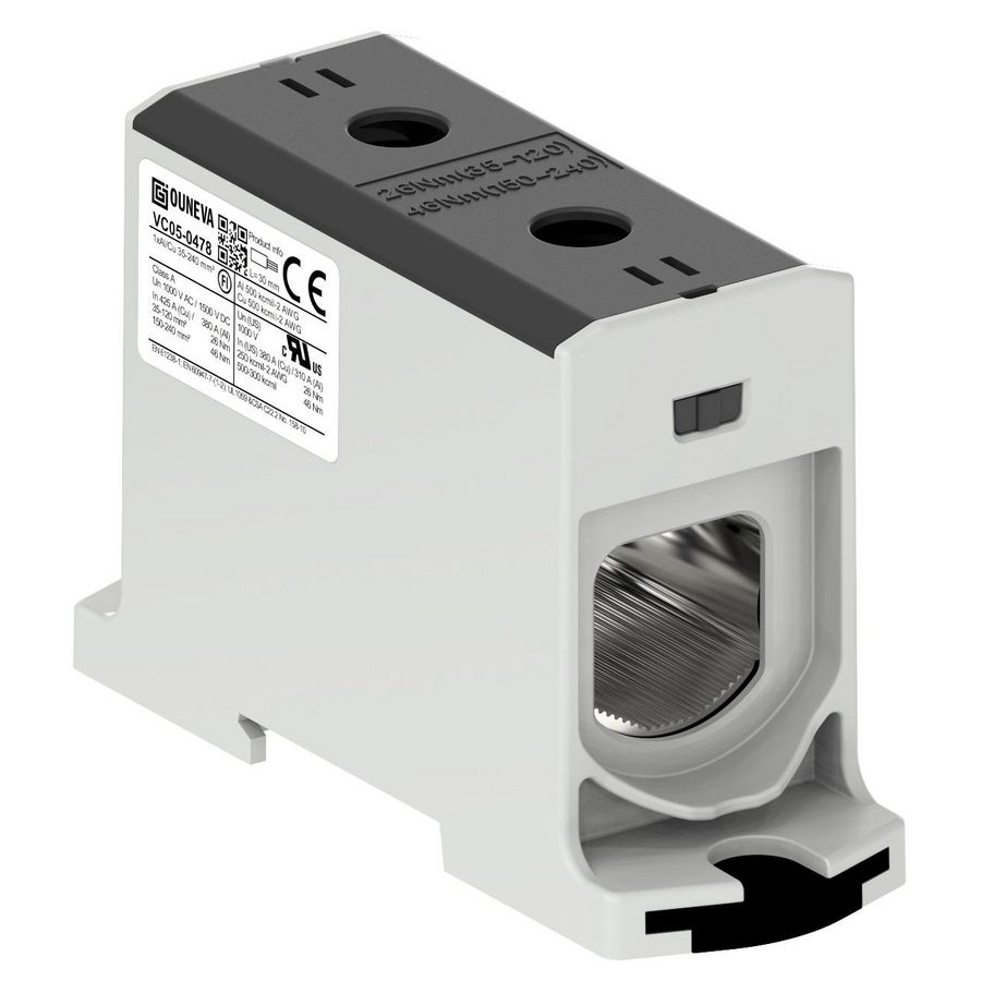 Aansluitklem OTL zwart 35-240mm² 1xAl/Cu