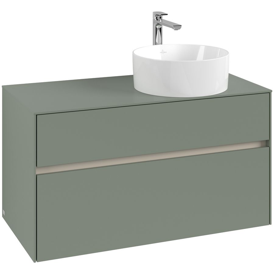 Wastafelonderkast Collaro 1000x548x500mm Soft Green C04000AF