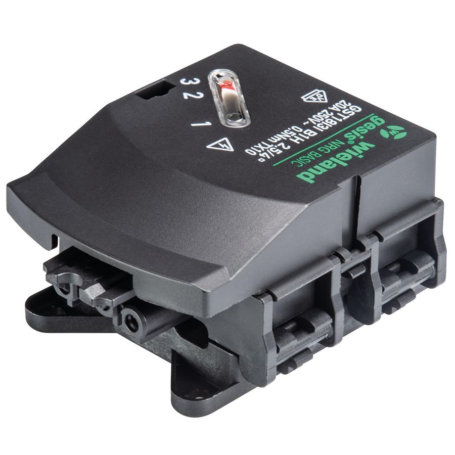 Vlakkabeladapter NRG5x2,5/4 GST18I3 fasekeuze zwart VVE=5