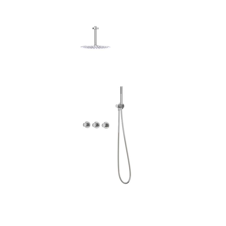 Afbouwdeel regendouche IVY combiset Bond 4 inbouwthermostaat symmetry chroom CSB4CRACBC incl. inbouwbox