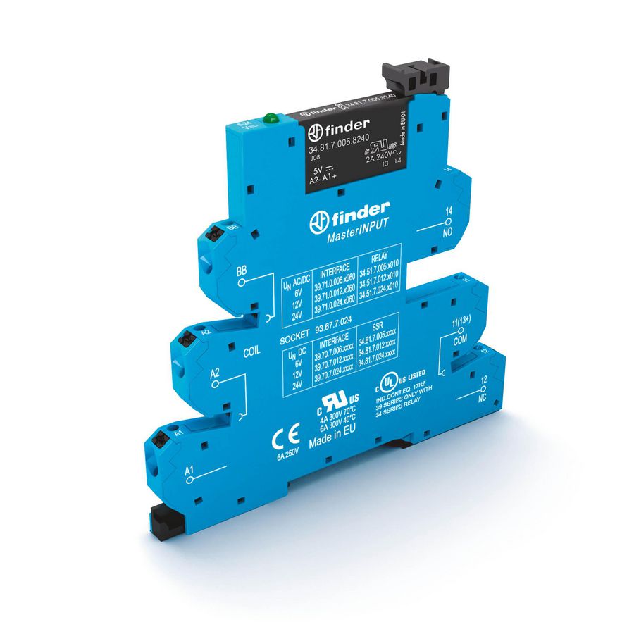 Interfacerelais MasterINPUT 1 maakcontact 6A 12V DC