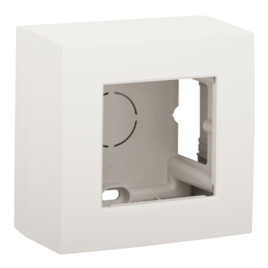 Enkelv. opbouwkit een inbouwfunctie white