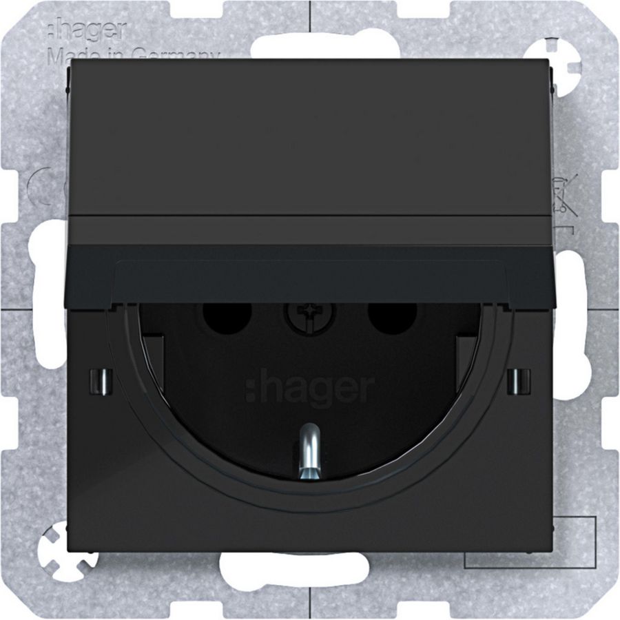 SCHUKO-wandcontactdoos vastz. Safety Plus steekkl. A.x/C.x z