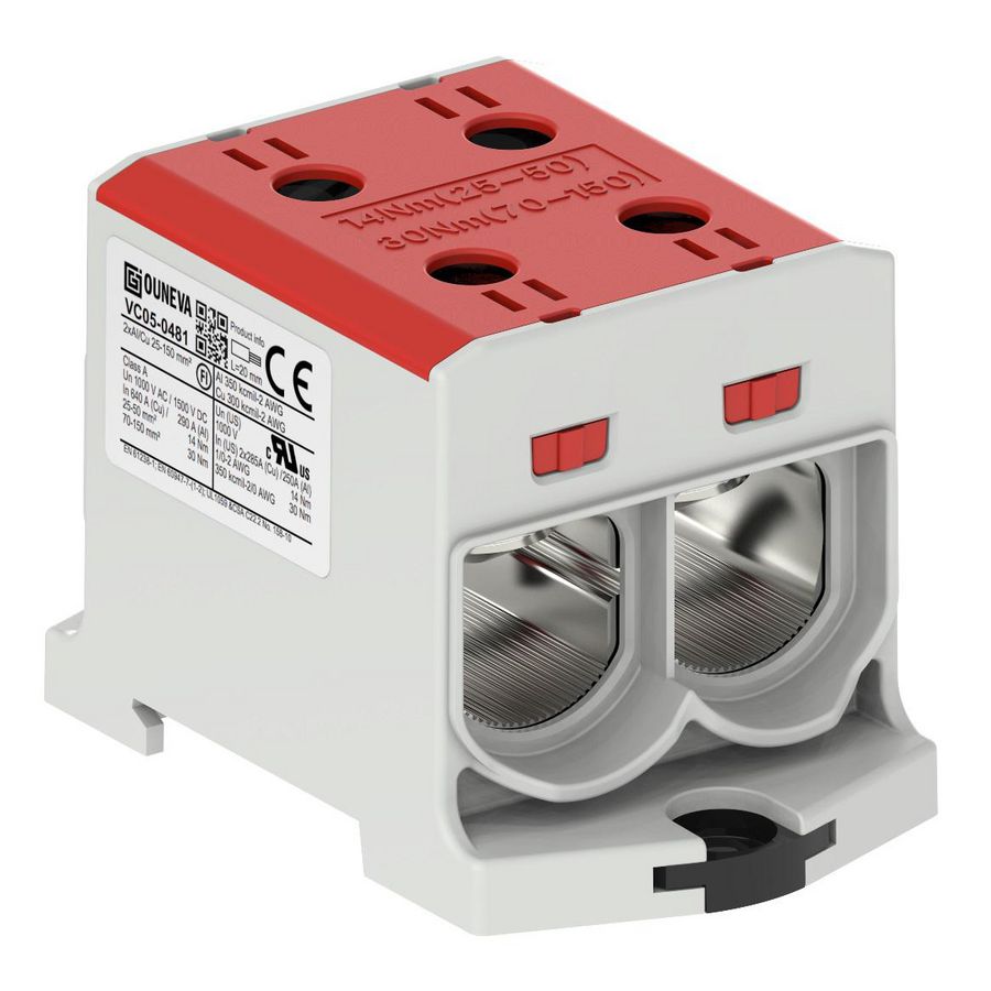 Aansluitklem OTL rood 25-150mm² 2xAl/Cu