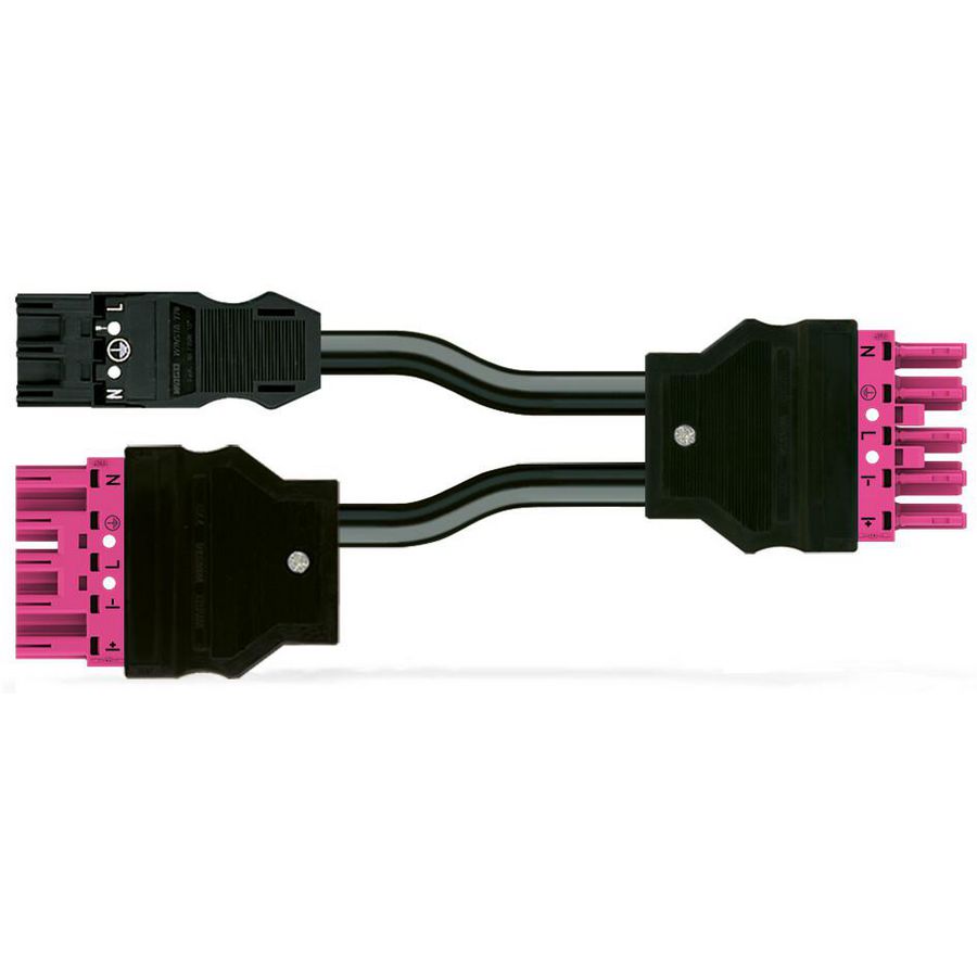 Geconf.Y-kabel Eca 2xsteker/bus 771-5001/225-000