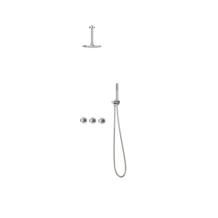 Afbouwdeel regendouche IVY combiset Bond 4 inbouwthermostaat symmetry chroom CSB4CRADBC incl. inbouwbox