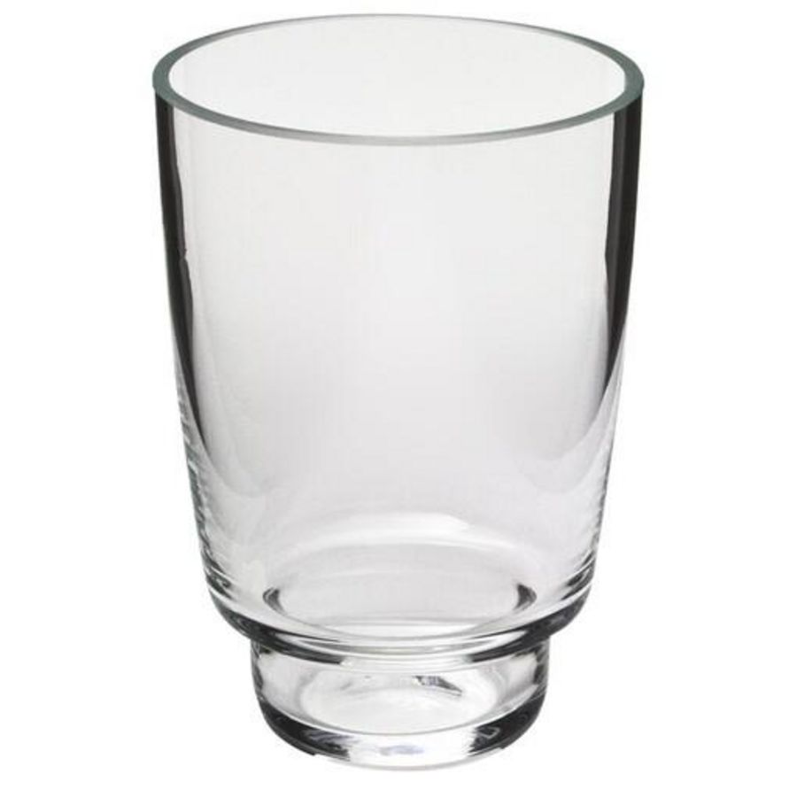 Glas voor glashouder, kristalglas helder, (S0920)