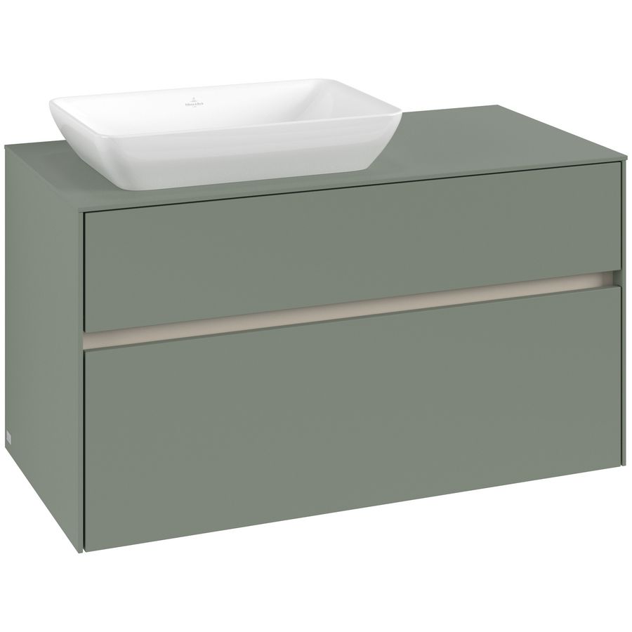 Wastafelonderkast Collaro 1000x548x500mm Soft Green C11000AF