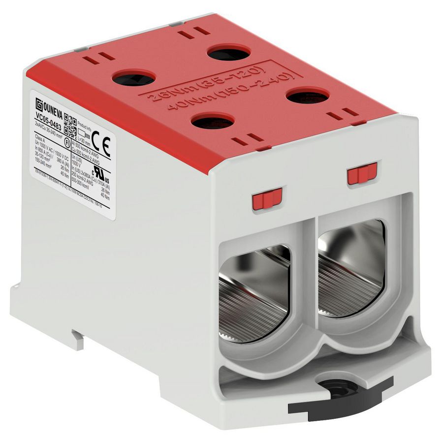 Aansluitklem OTL rood 35-240mm² 2xAl/Cu