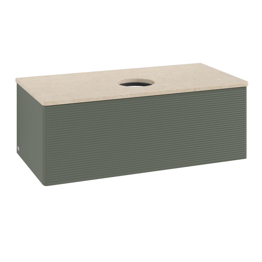 Wastafelonderkast Antao 1000x360x500mm L.Green Matt Lacquer L31113HL