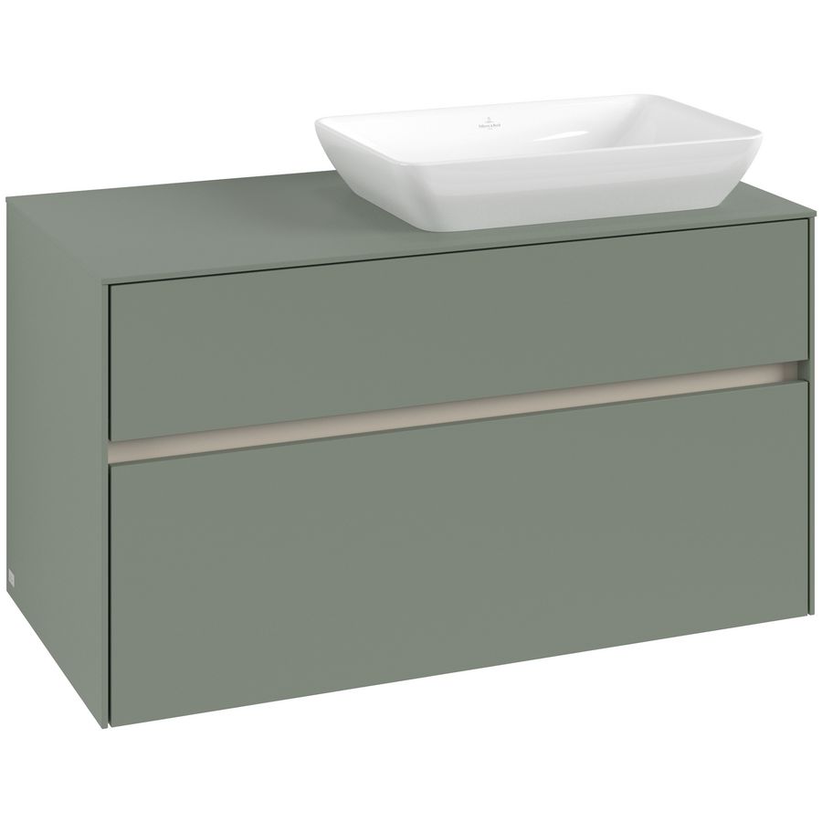 Wastafelonderkast Collaro 1000x548x500mm Soft Green C11100AF