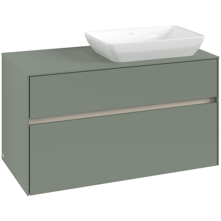 Wastafelonderkast Collaro 1000x548x500mm Soft Green C111B0AF