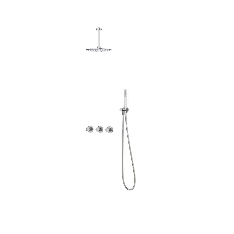 Afbouwdeel regendouche IVY combiset Bond 4 inbouwthermostaat symmetry chroom CSB4CRAEBC incl. inbouwbox