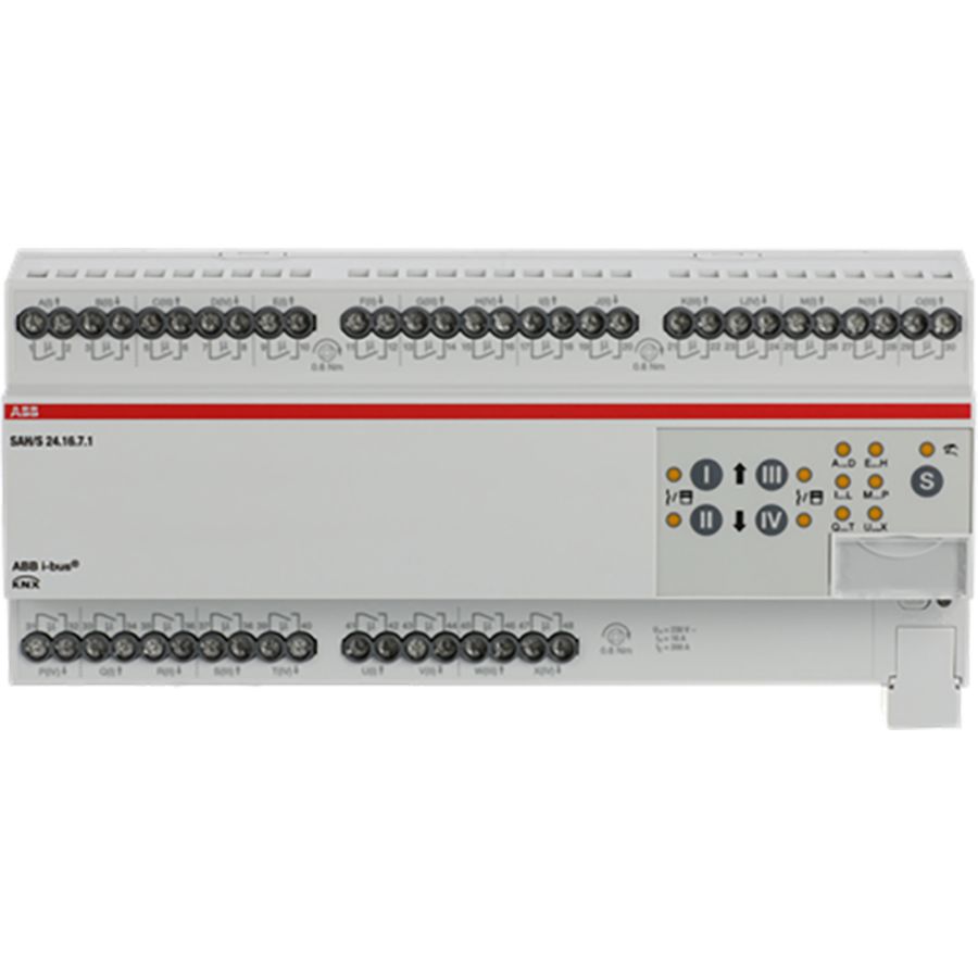 Schakel/Jaloezie aktor KNX 24-voudig 16A DIN-rail (SAH/S24.16.7.1)