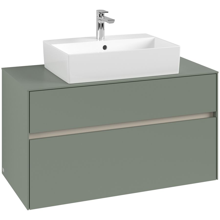 Wastafelonderkast Collaro 1000x548x500mm Soft Green C12500AF