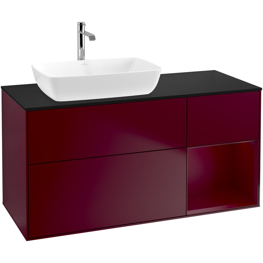 Wastafelonderkast Finion 1200x603x501mm Peony Matt Lacquer F812HBHB