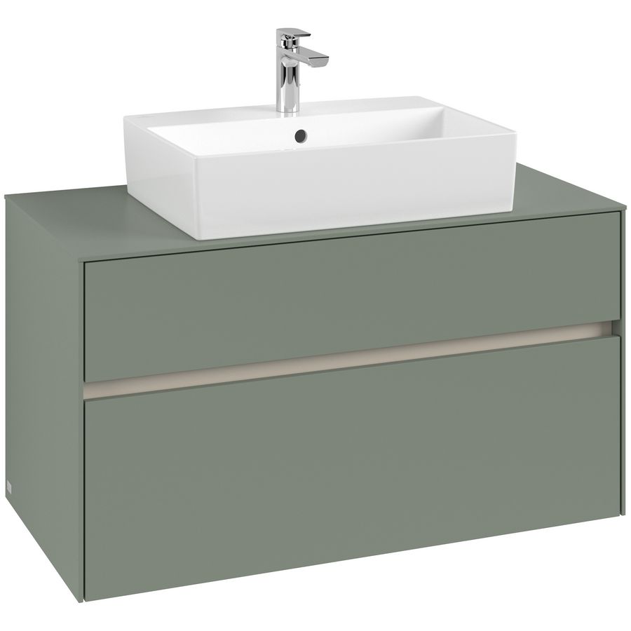 Wastafelonderkast Collaro 1000x548x500mm Soft Green C125B0AF