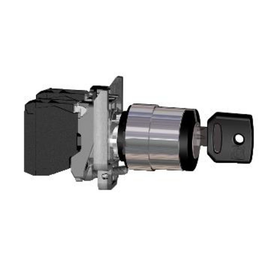 Sleutelschakelaar 2 standen Ø22mm ATEX Zwart Harmony XB4