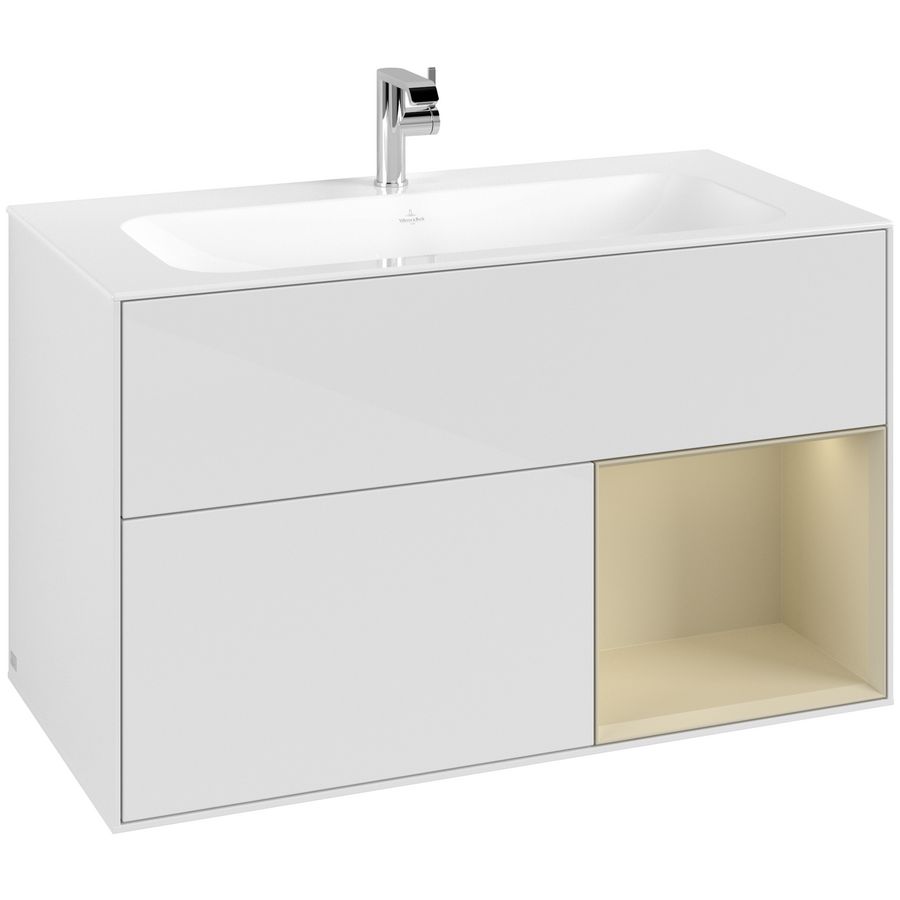 Wastafelonderkast Finion 996x591x498mm G.White.L F040HJGF