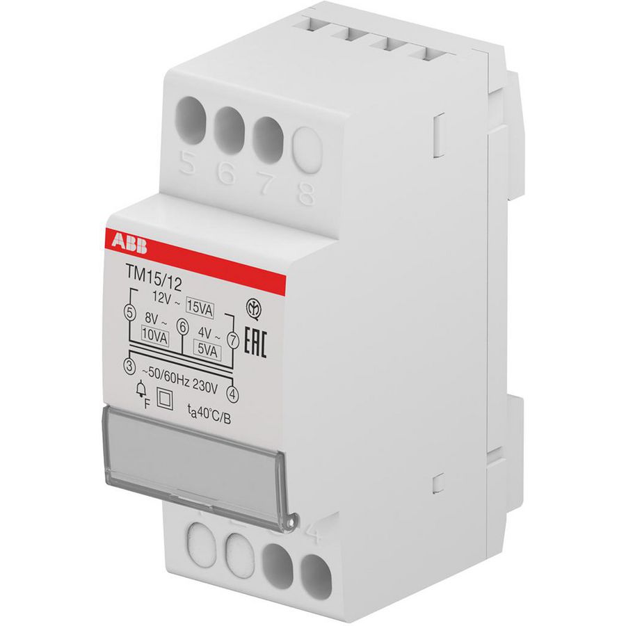 Veiligheidstrafo 12-24V 10 VA 3 modules