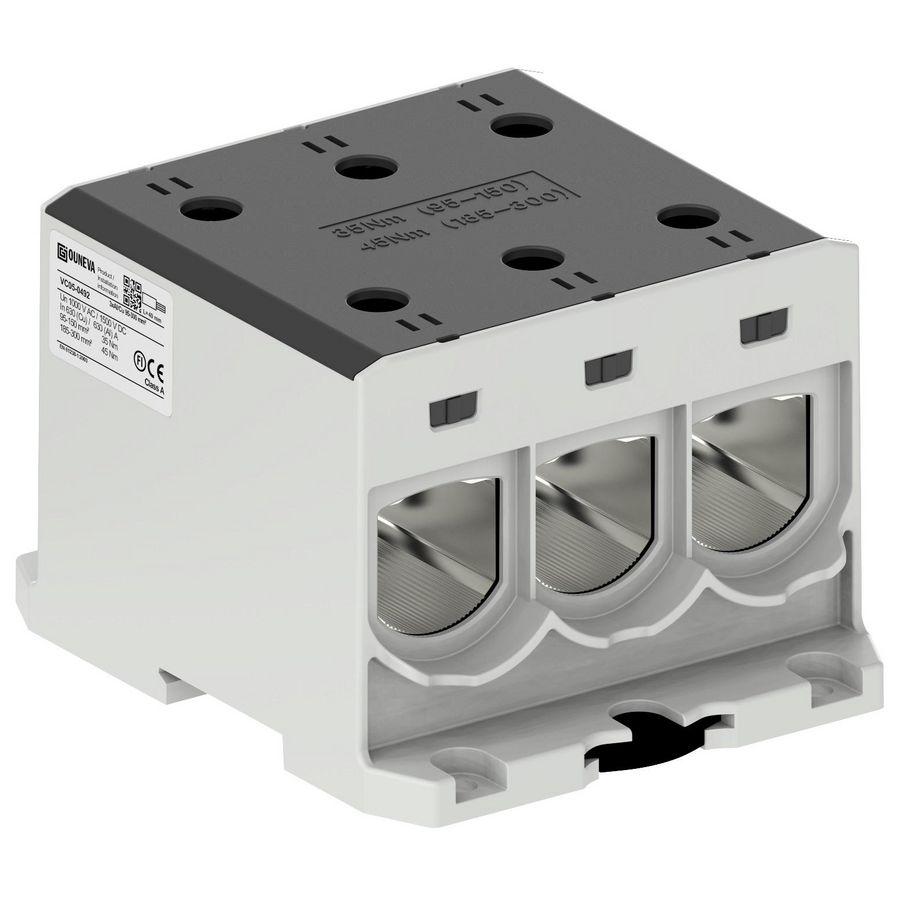 Aansluitklem OTL zwart 95-300mm² 3xAl/Cu