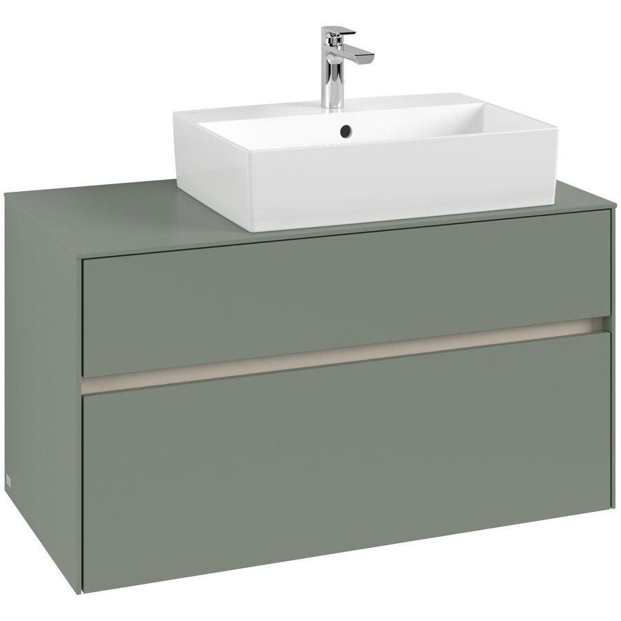 Wastafelonderkast Collaro 1000x548x500mm Soft Green C127B0AF