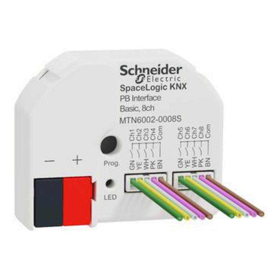 SpaceLogic KNX Push Button Interface 8ch
