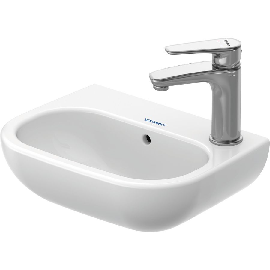 D-CODE #070536 fontein 360mm wit met kraangat met overloop