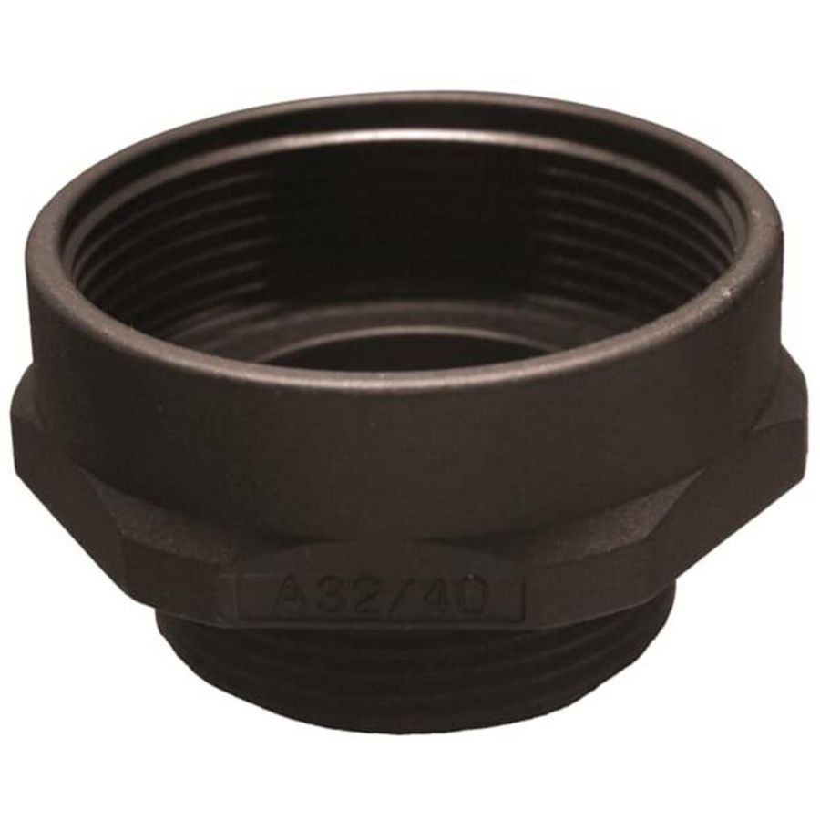 Vergroot Polyamide 6+25 glasvezel M50-M63 Zwarte RAL9005
