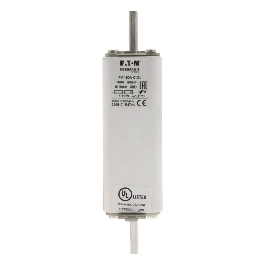 Zekering hoge snelheid 160A DC 1000V 50kA 01XL gPV UL IEC