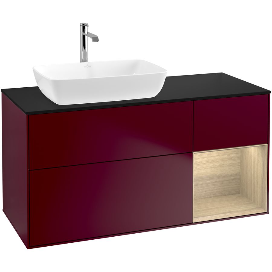 Wastafelonderkast Finion 1200x603x501mm Peony Matt Lacquer F812PCHB