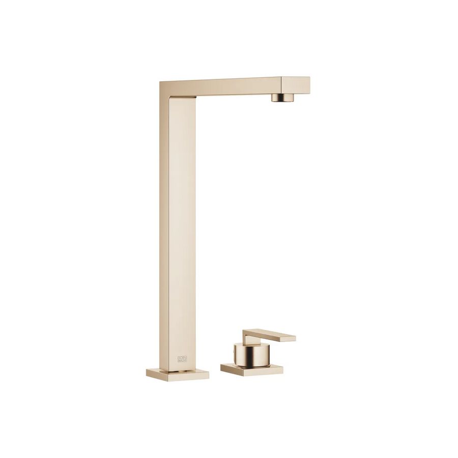 LOT 2-gats mengkraan rozetten Champagne gebors. (22kt Goud)