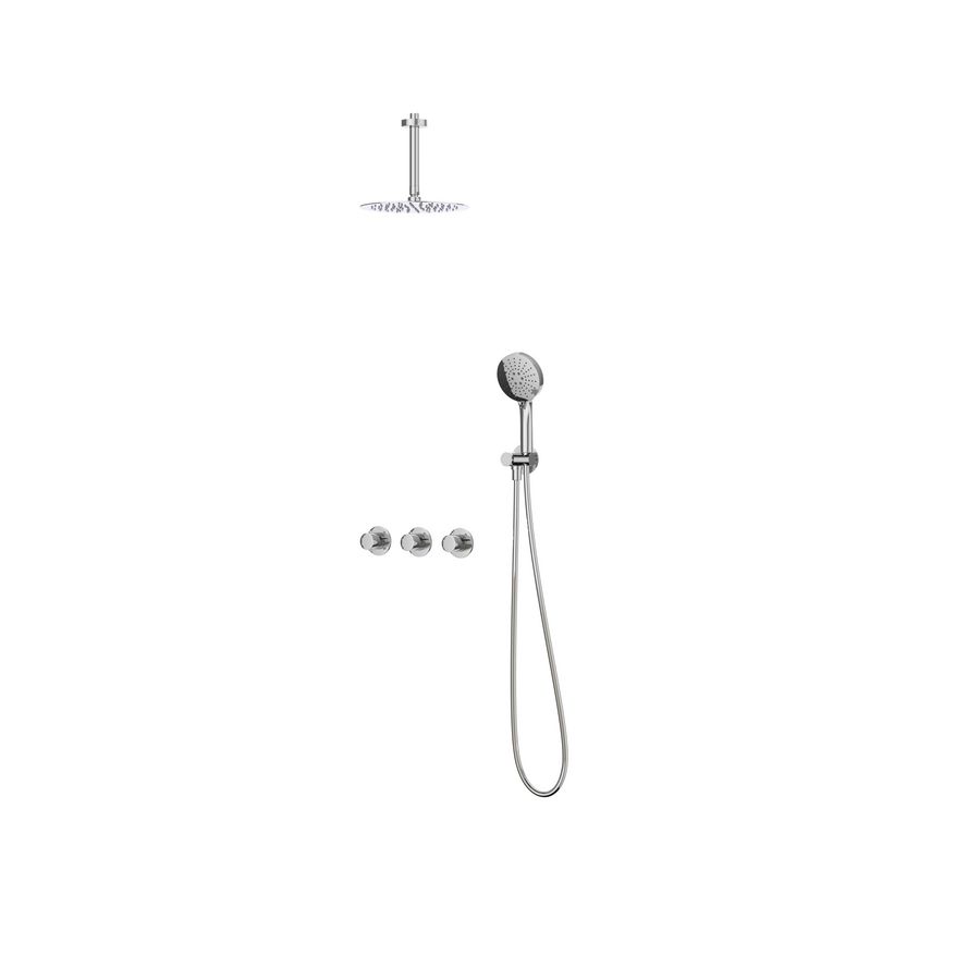Afbouwdeel regendouche IVY combiset Bond 4 inbouwthermostaat symmetry chroom CSB4CRBBBC incl. inbouwbox