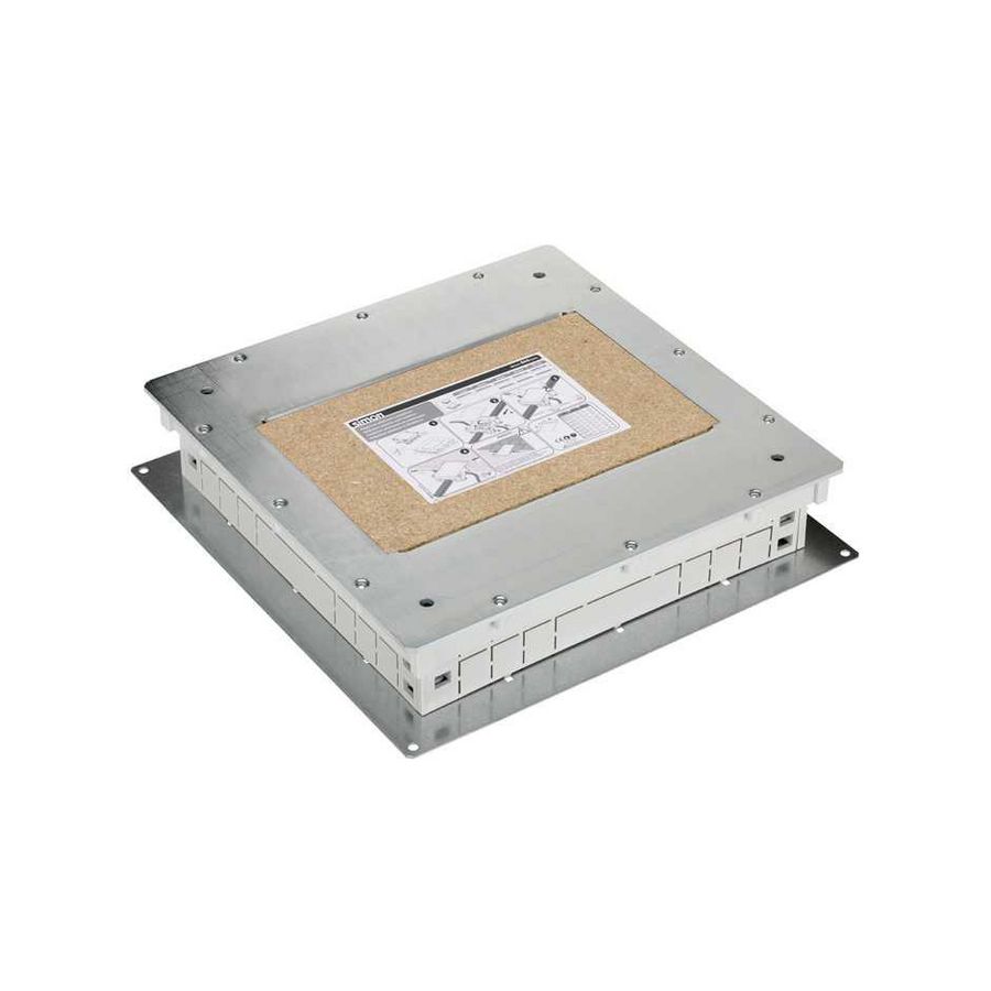 Metalen instortbehuizing voor 8xK45 module vloerdoos