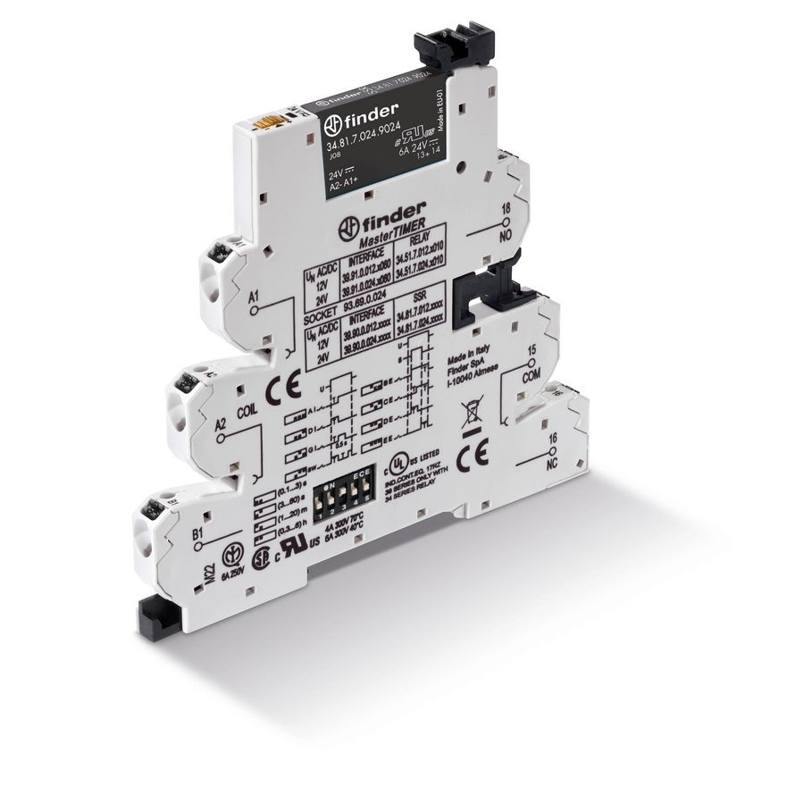 Interfacerelais MasterTIMER 1 maakcontact 2A 12VUC