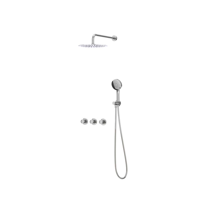 Afbouwdeel regendouche IVY combiset Bond 4 inbouwthermostaat symmetry chroom CSB4CRBCAC incl. inbouwbox