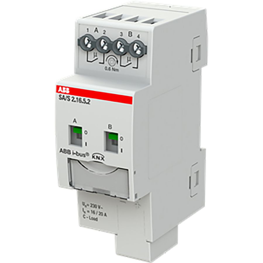 Schakelaktor professioneel KNX 2-voudig 16A (SA/S2.16.5.2)