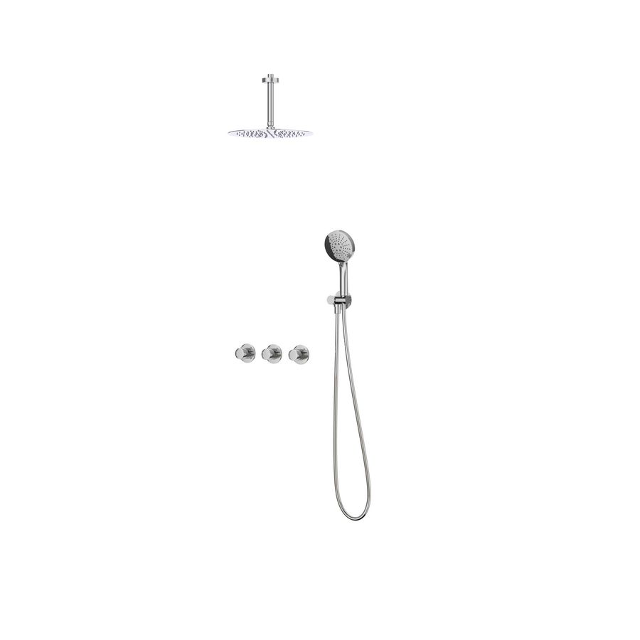 Afbouwdeel regendouche IVY combiset Bond 4 inbouwthermostaat symmetry chroom CSB4CRBCBC incl. inbouwbox