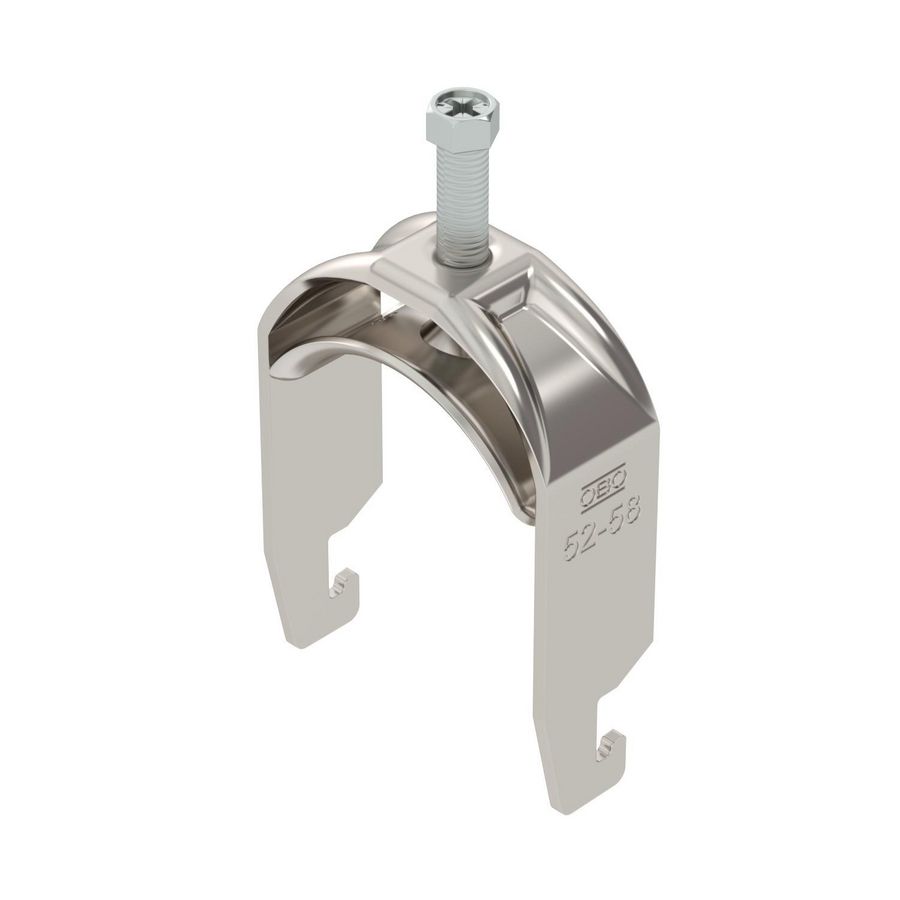Beugelklem 2056 52-58mm RVS A2 1.4301 blank VVE=100