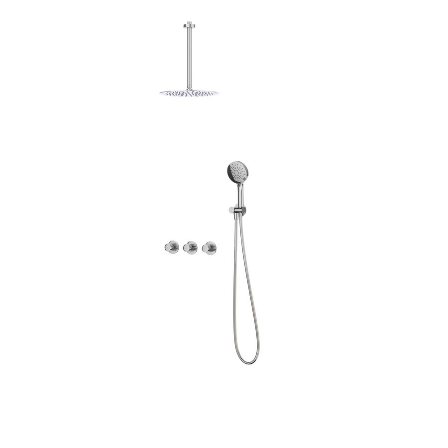 Afbouwdeel regendouche IVY combiset Bond 4 inbouwthermostaat symmetry chroom CSB4CRBCCC incl. inbouwbox