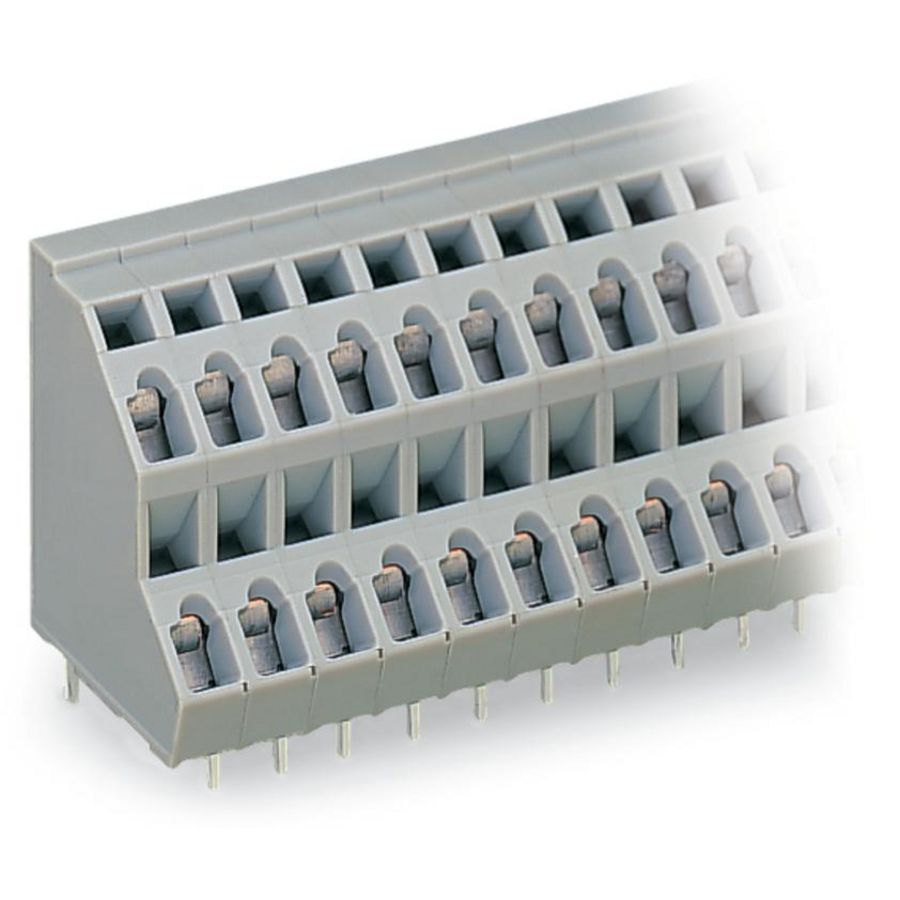 2-etage printklem 2,5mm² raster 5mm grijs 736-202 VVE=161