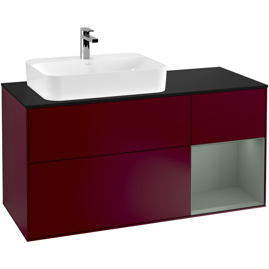 Wastafelonderkast Finion 1200x603x501mm Peony Matt Lacquer G402GMHB