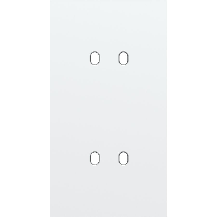 Tweevoudige afdekpl. verticaal 71mm centerafstand tweevoudig