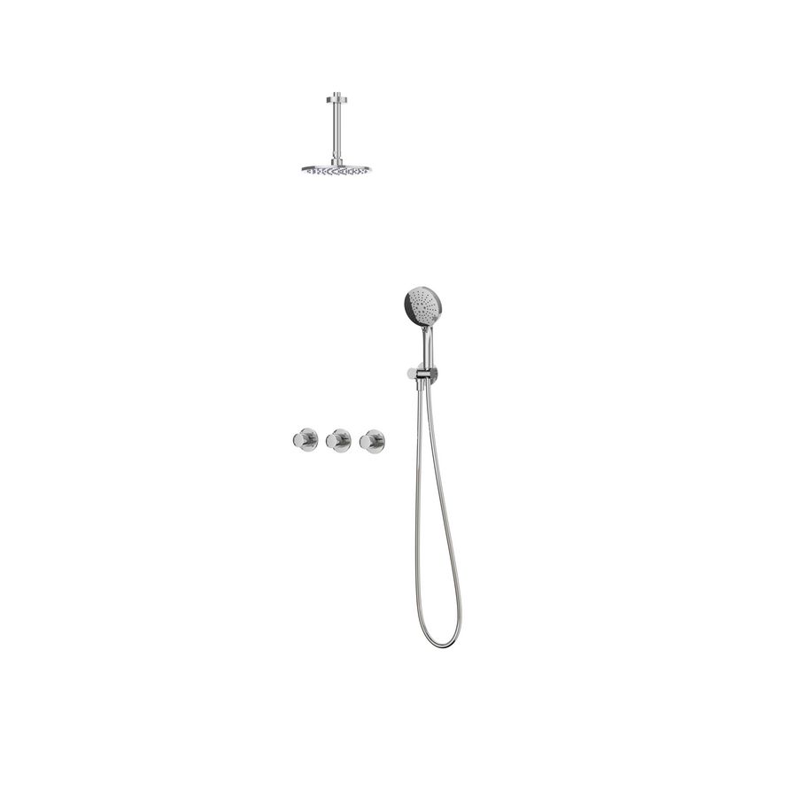 Afbouwdeel regendouche IVY combiset Bond 4 inbouwthermostaat symmetry chroom CSB4CRBDBC incl. inbouwbox