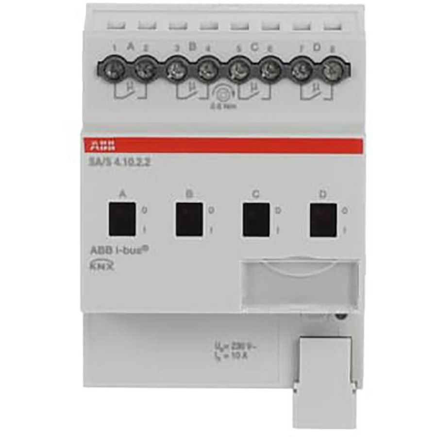 Schakelaktor standaard KNX 4-voudig 10A 230V AC (SA/S4.10.2.2)