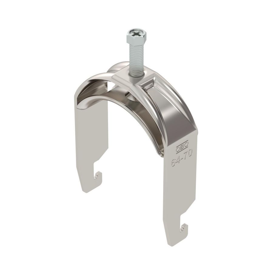Beugelklem 2056 64-70mm RVS A2 1.4301 blank VVE=50