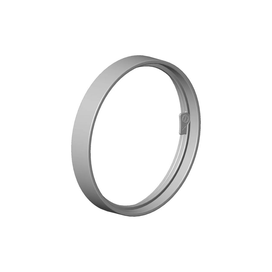 Afdekplaat 72x11mm Champagne gebors. (22kt Goud)