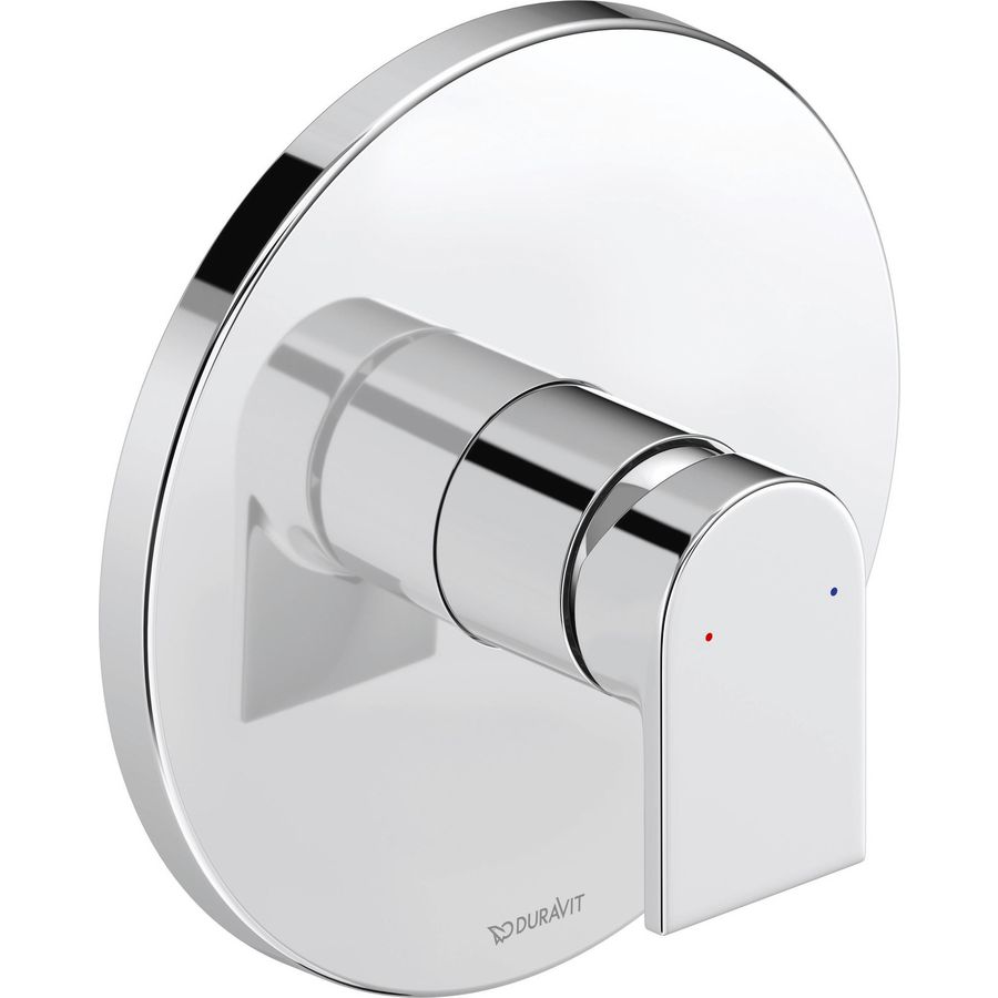 Tulum 1-hendel douchemengkraan inbouw chroom 170x86x182mm